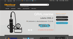 Desktop Screenshot of divegear.pl