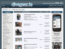 Tablet Screenshot of divegear.ie